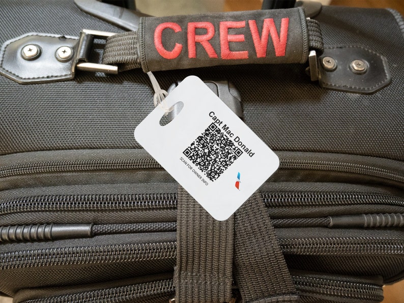aa american airlines crew baggage luggage tag, for american airlines pilots, cabin crew, flight attendants a320 tag, b787 b777 b737
