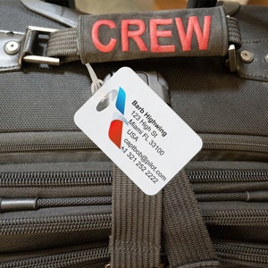 American Airlines CABIN CREW Luggage Tags, Shipped Free Choose Logo or ...