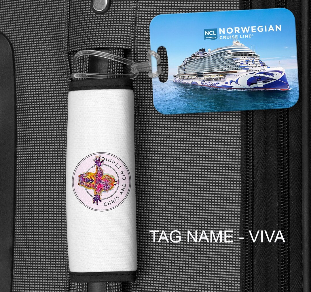 Norwegian Cruise Line, Cruise Ship Luggage Bag Tags With Your Name