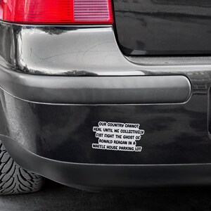 Our country cannot heal until we collectively fist fight the ghost of Ronald Reagan in a Waffle House parking lot  - text sticker