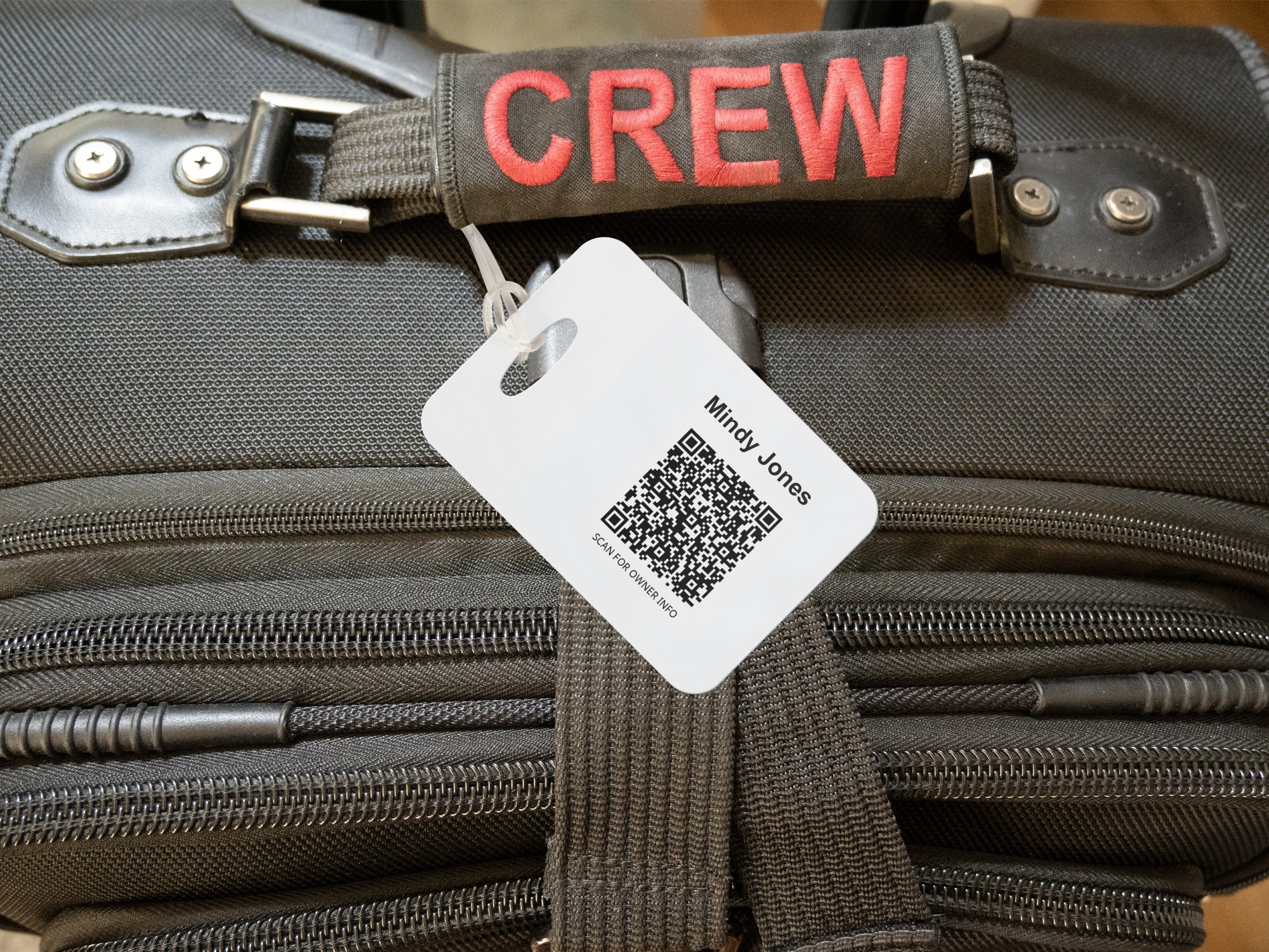 FLIGHT CREW Luggage Tags Red or Blue Shipped FREE Etsy