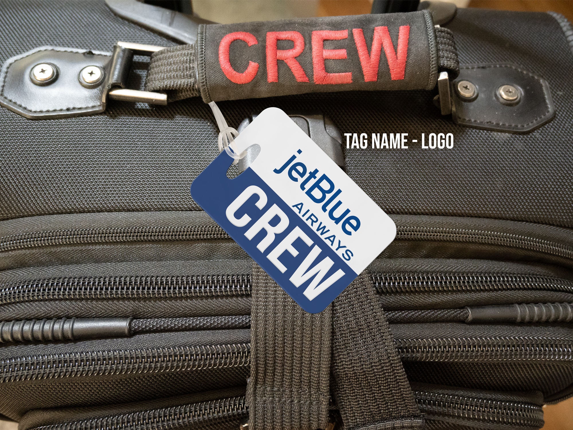 Jetblue Airways CREW Luggage Bag Tags for Pilots and Flight 