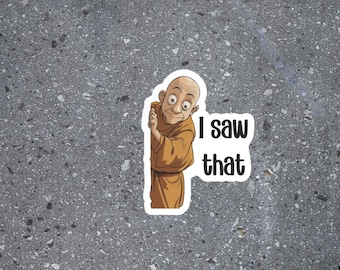 Jesus I Saw That Sticker, Funny Sticker Gift, Jesus Sticker, Meme Sticker, Vinyl Decal For Laptops, Water Bottles, Cars, Tumblers
