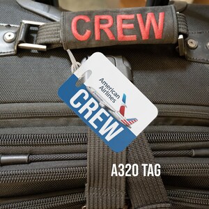 aa american airlines crew baggage luggage tag, for american airlines pilots, cabin crew, flight attendants a320 tag, b787 b777 b737