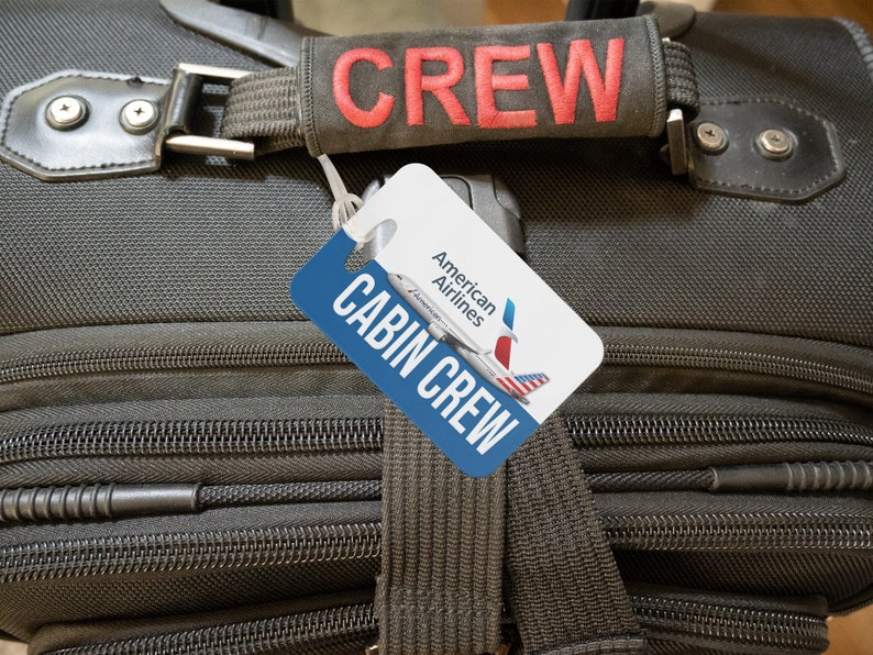 American Airlines CABIN CREW Luggage Tags Shipped Free - Etsy