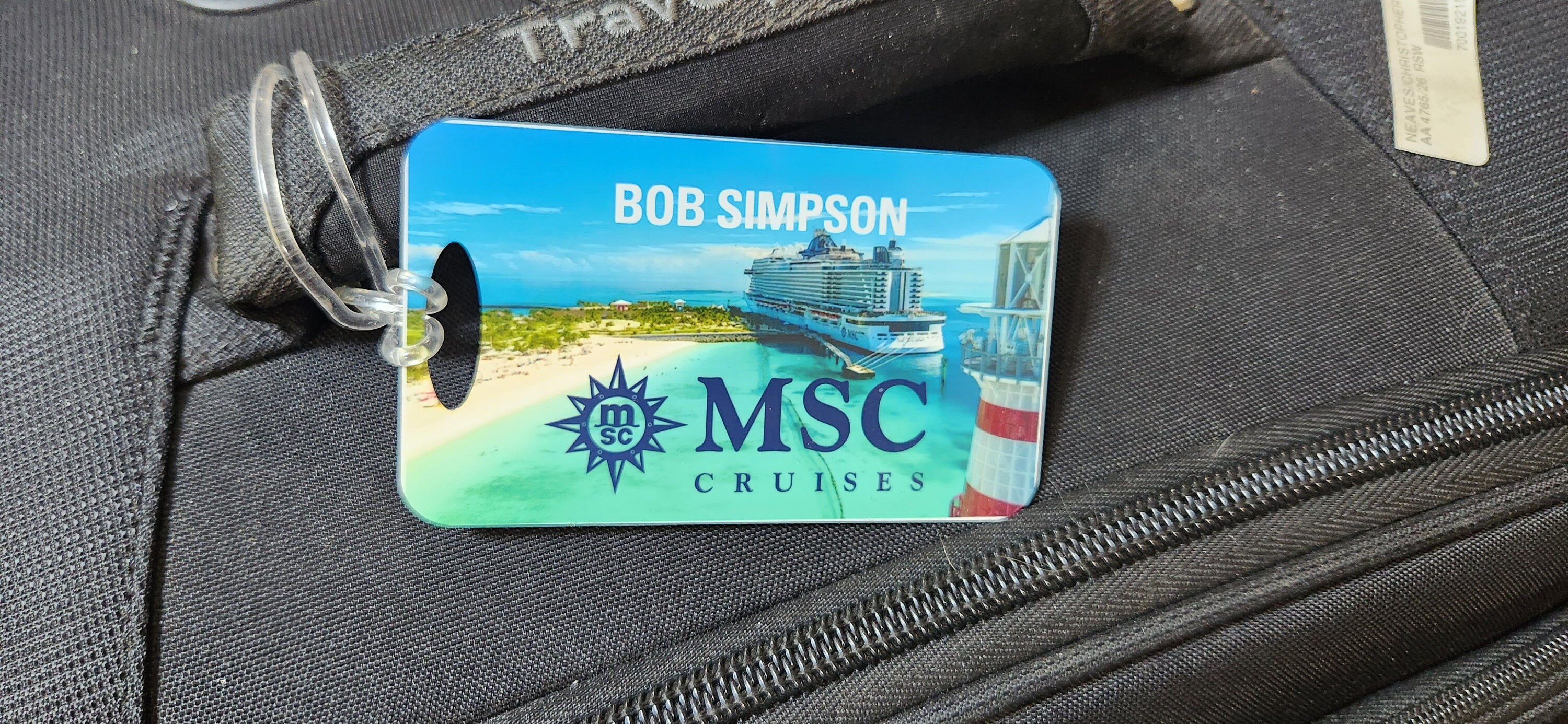 MSC Cruises Cruise Ship Passenger Luggage Bag Tags With Your Etsy