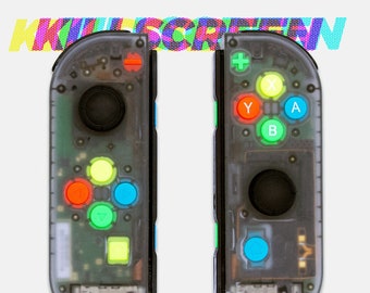 【美品】カスタムJoy-con　WHITE×BLACK COOLモノトーン Black and White Joycons Yin Yang - Etsy