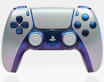 Arctica PS5 Controller | Killscreen Pearl Purple Blue DualSense, Chameleon Color Shift, Iridescent, Gamer Gift, Esports Pro Controller