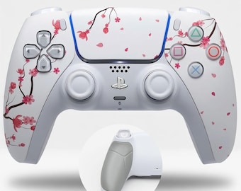 Sakura Prime Cherry Blossom aangepaste PS5-controller | DualSense van Killscreen | Japanse kunsteditie | Gamercadeau | Professionele esports-controller