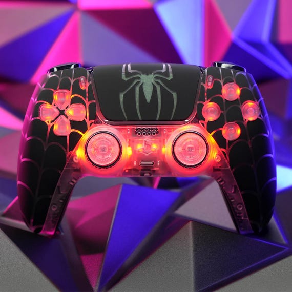 Ghost Weaver Spiderman RGB LED PS5 Controller Limited Edition