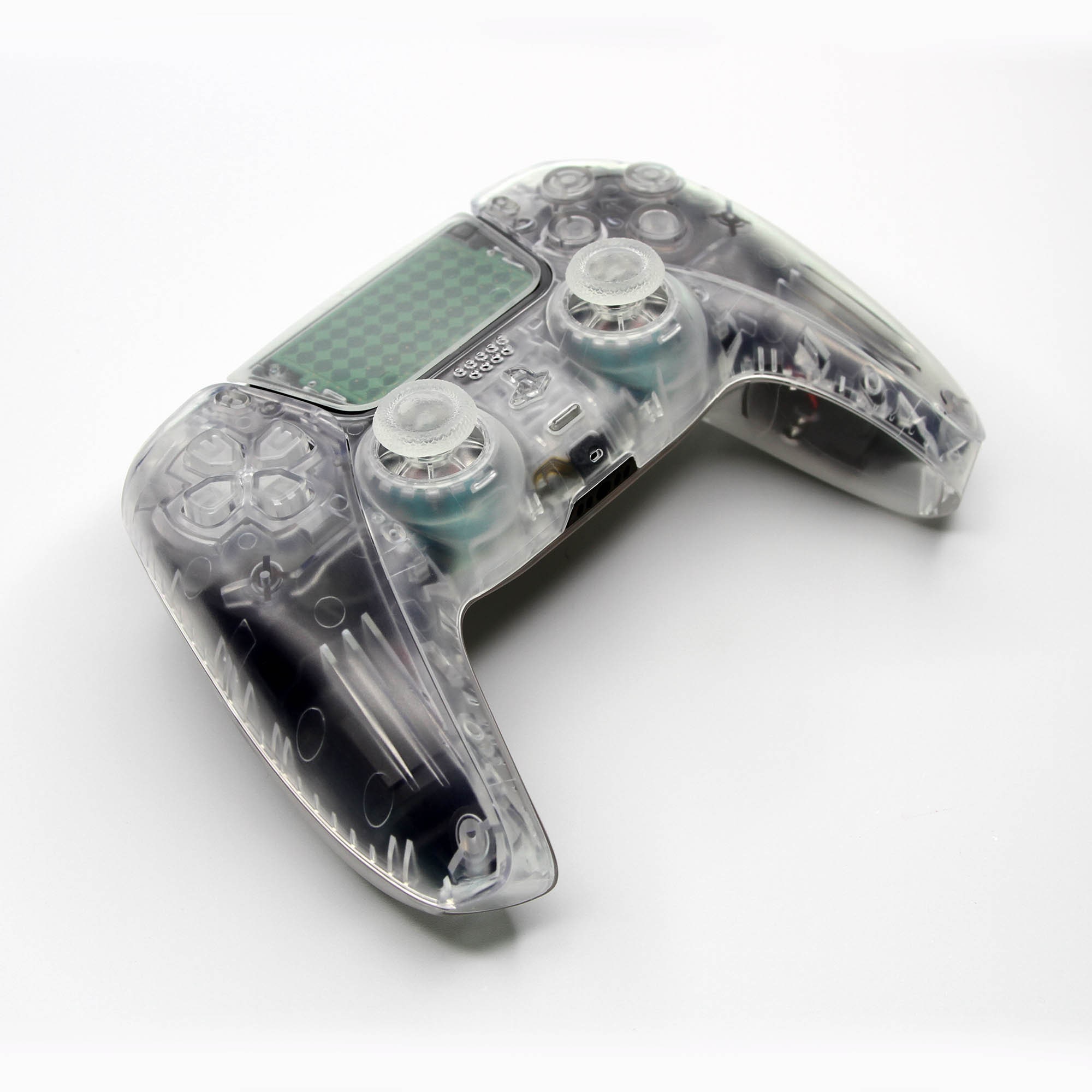 Triple Clear RGB LED PS5 Controller | Custom Transparent Dualsense