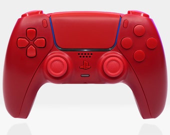 Triple Red PS5 Controller - Killscreen PlayStation 5 DualSense, Gamer Gift, Pro Esports Competition Controller