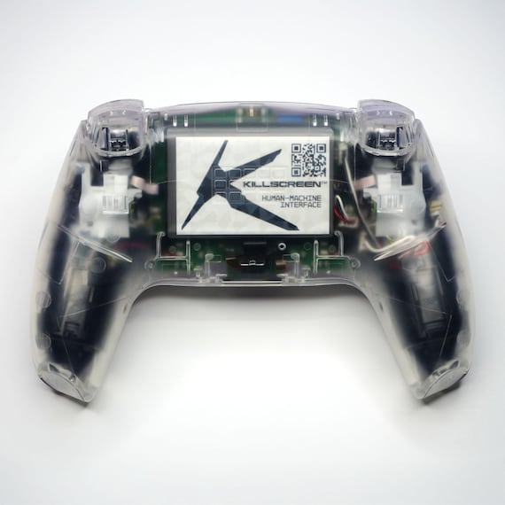 Triple Clear RGB LED PS5 Controller Killscreen X Sony