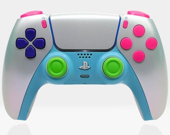 Kyoto Hologram PS5 Controller Sony DualSense | Iridescent Liquid Metal Design | Killscreen Limited Edition PlayStation 5 Pro Controller