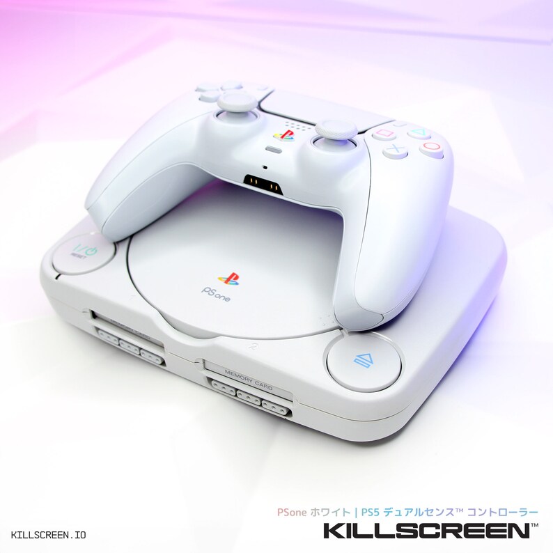 Psone Controller Top Psone White Sony X Killscreen Dualsense Playstation 5 Retro PS5 ...
