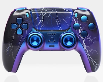 Custom PS5 Controller Chromastorm Lightning | DualSense by Killscreen | Iridescent | Gamer Gift | Pro Esports Controller | PlayStation 5