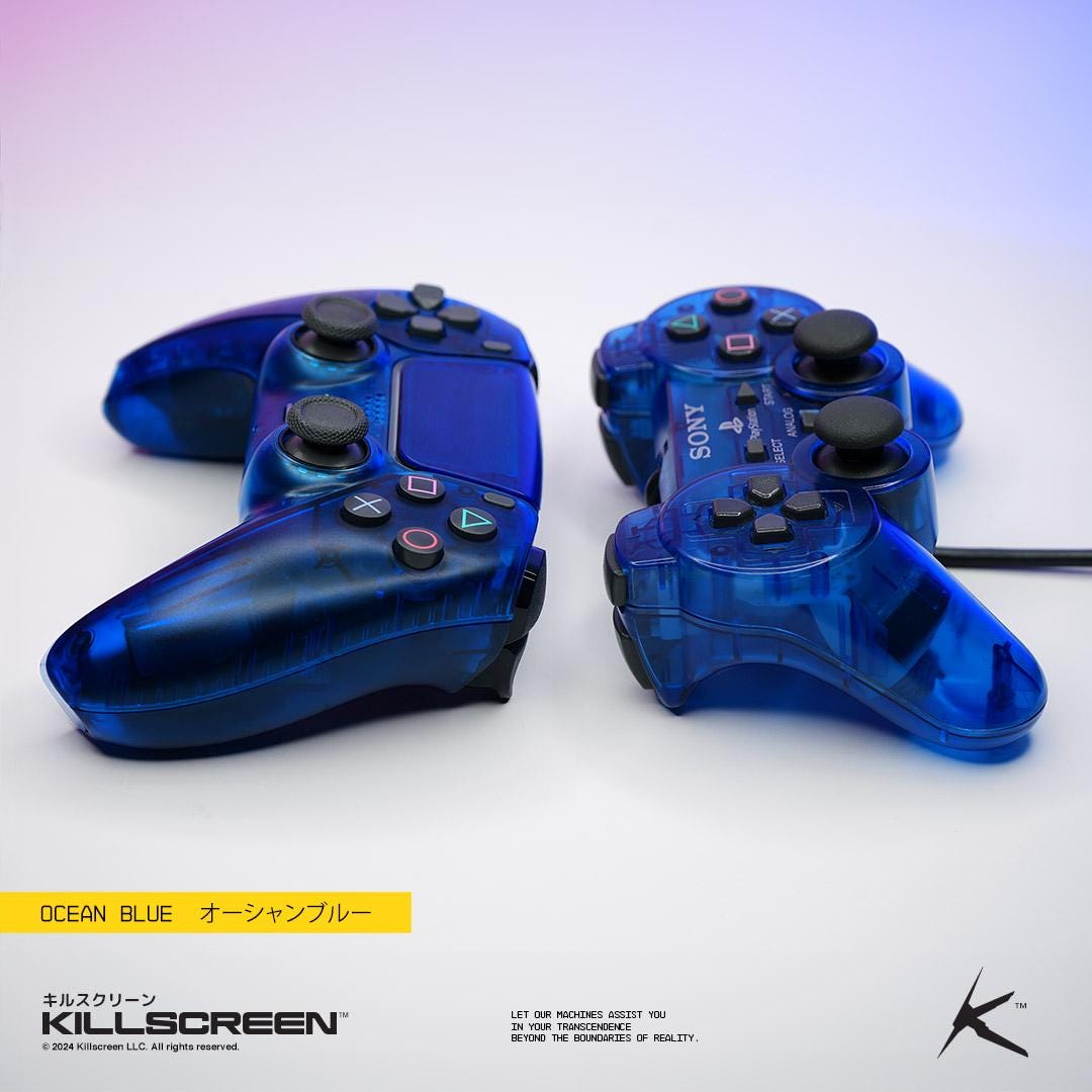 PS2 オーシャンブルー ソニー x キルスクリーン DualSense