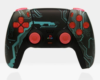 Golden Dragon PS5 コントローラー - Killscreen Chrome Gold & Black