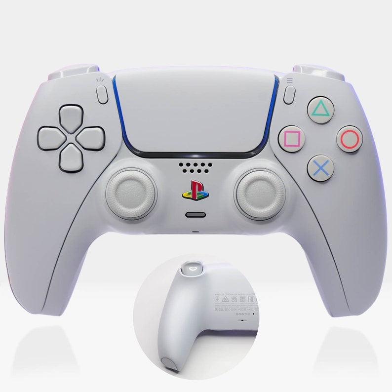 Psone White PS5 Controller Limited Edition, Retro Dualsense by ...