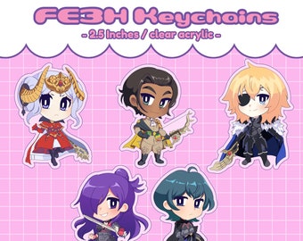 FE Three Houses Chibi Keychains