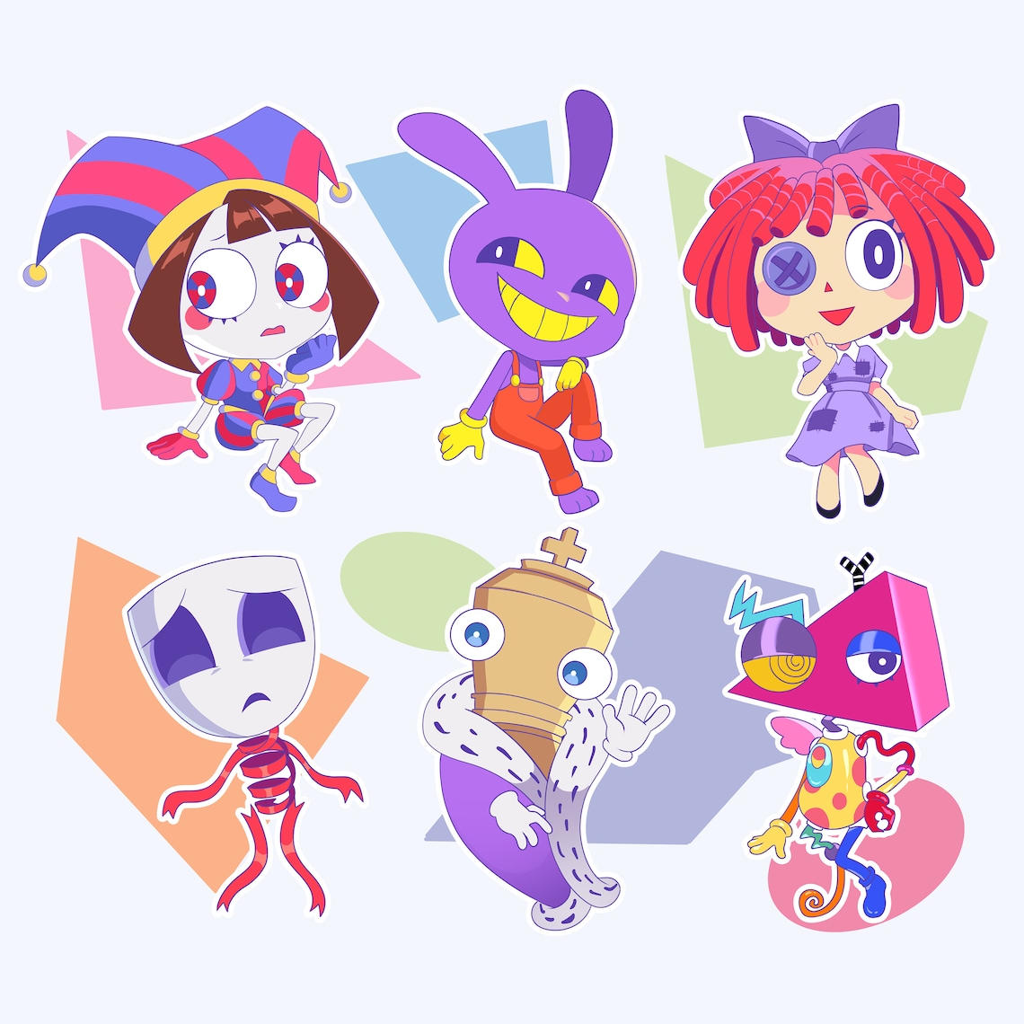 The Amazing Digital Circus Keychains | Pomni, Ragatha, Jax, Kinger ...