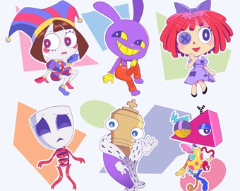 The Amazing Digital Circus Keychains | Pomni, Ragatha, Jax, Kinger, Gangle, Zooble