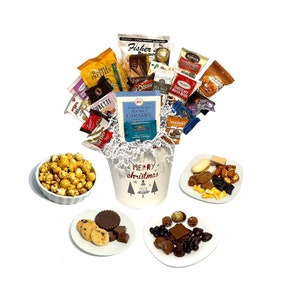 Frohe Weihnachten Gourmet Schokolade & Keks Geschenkdose