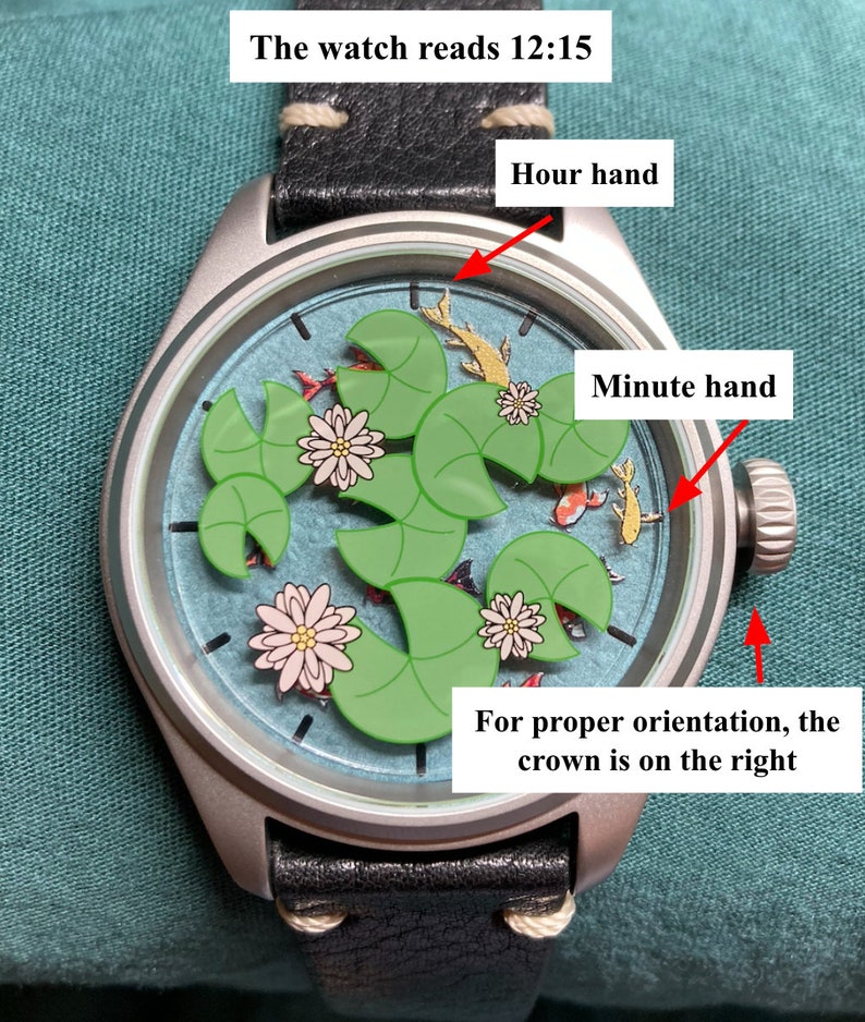 Fischteich Uhr Luxus Einzigartige Analoge Koi Armbanduhr A DayDreamer's TimePeace Microbrand Watch Company Bild 3