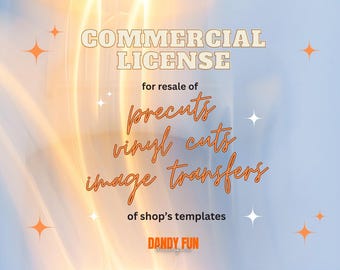 Kommerzielle Lizenz für den Verkauf von Bildtransfers, Precuts und Vinylprints