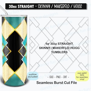 Live It Up Burst Tumbler Template for 30oz Skinny Straight/ Makerflo/ Hogg - SVG DXF PNG