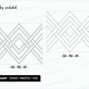 Weaved V split Burst Tumbler Template for 20oz Skinny Straight/ Makerflo/ Hogg - SVG DXF PNG Basketweave burst image 2