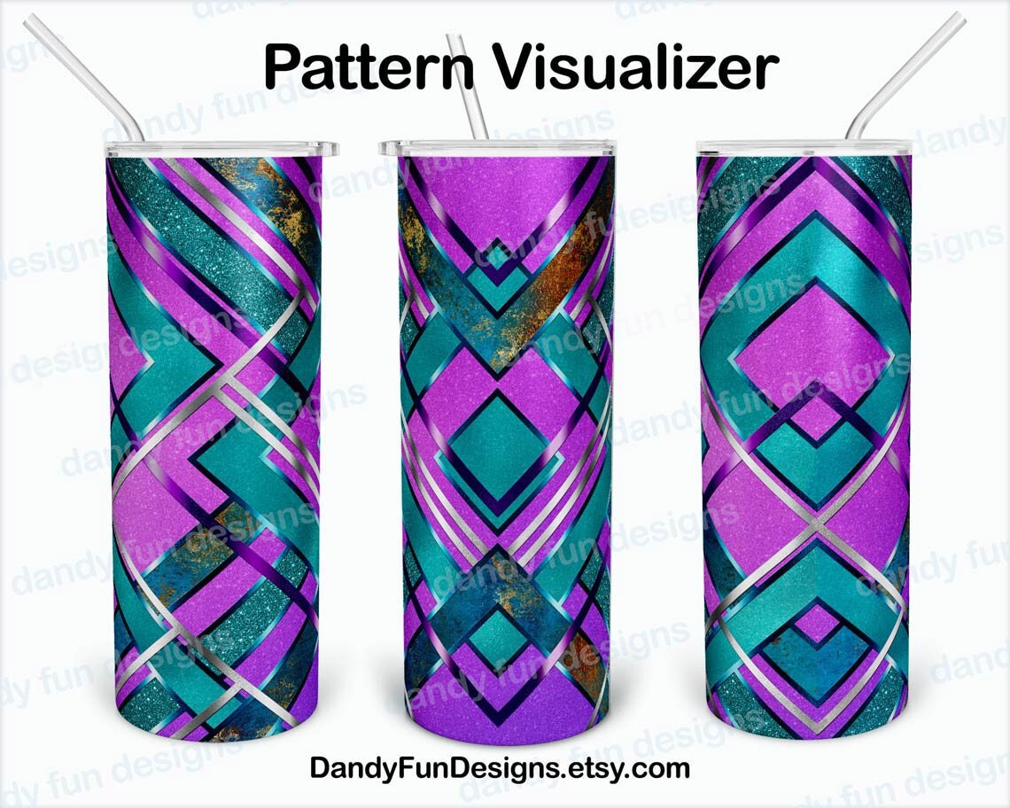 Dont Be Square Burst Tumbler Template for 30oz Skinny Straight