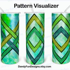 Weaved V split Burst Tumbler Template for 20oz Skinny Straight/ Makerflo/ Hogg - SVG DXF PNG Basketweave burst image 4