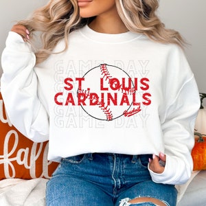 CustomCat St.Louis Cardinals Vintage MLB Crewneck Sweatshirt Ash / S