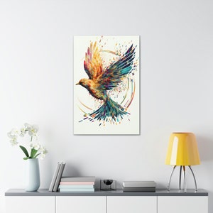 Mockingjay Wall Art Canvas Print, Animal Art Ready To Hang, Large Wall Decor - Various Sizes