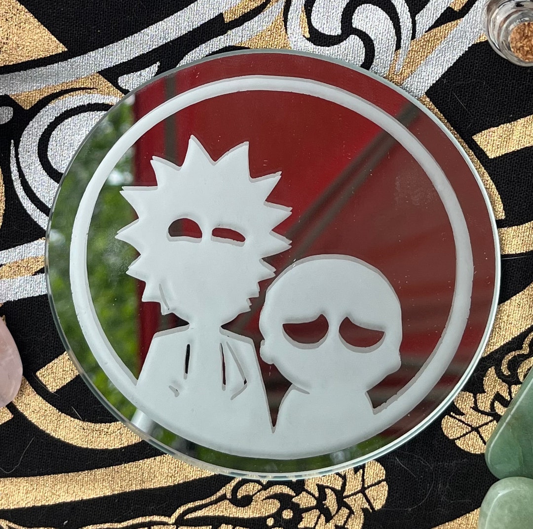 Rick and Morty Mirror Etched - Etsy