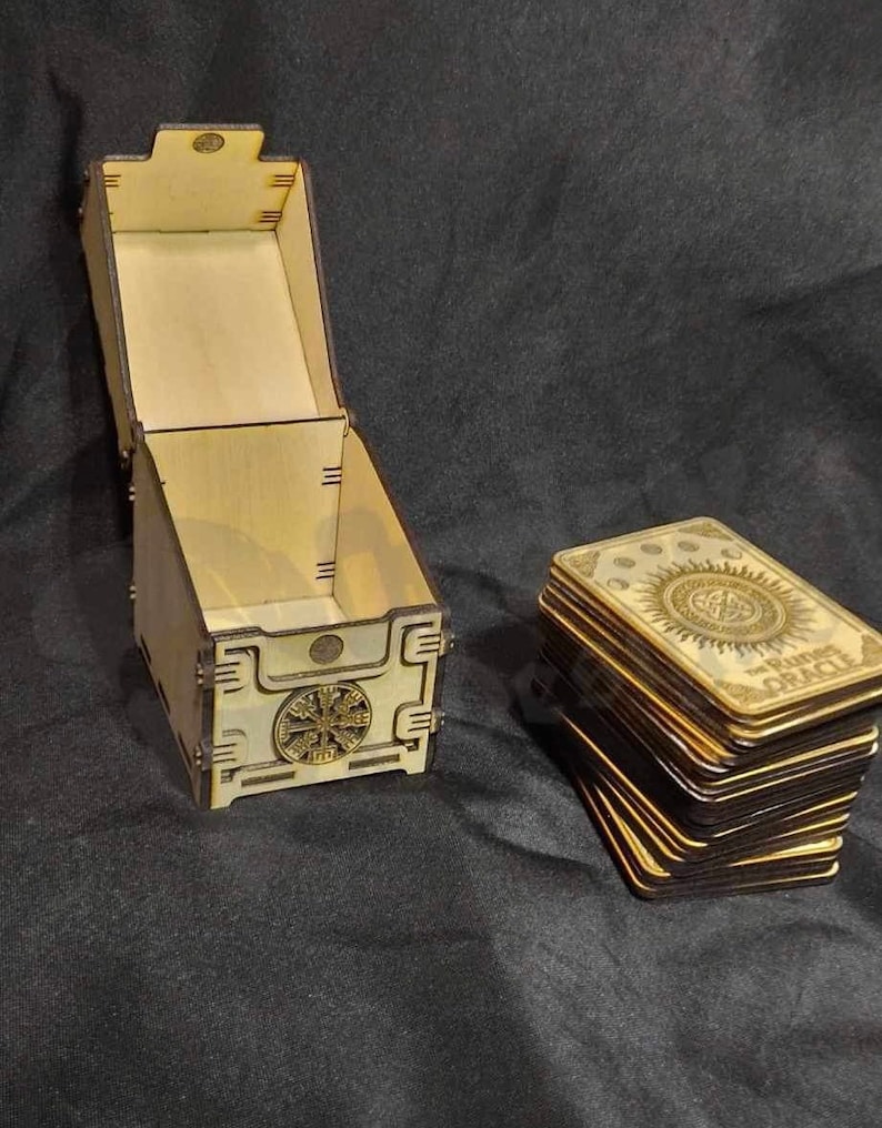 Custom Rune Set Engraved Runes Elder Futhark Set With Custom Box - Etsy