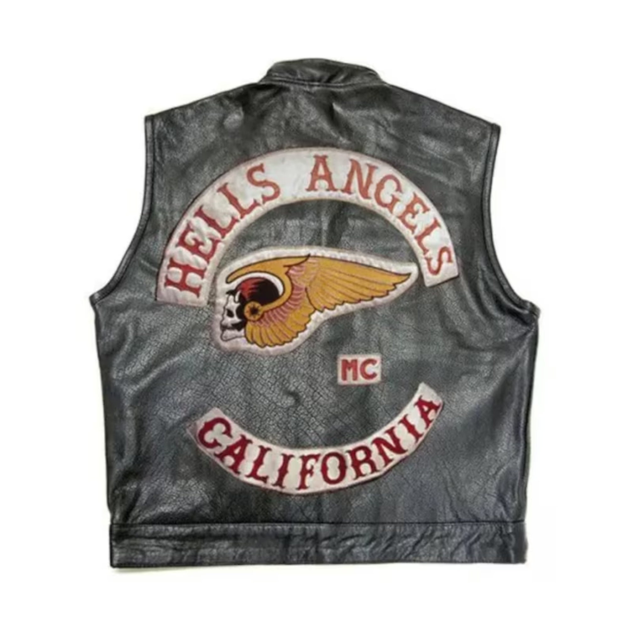 Gilet en cuir California Hells Angels pour hommes pour - Etsy France
