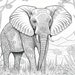 Elle the Elephant Coloring Page for Kids and Adults Who Experience ADHD ...