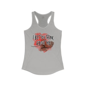 Aposto que você pensa em mim, regata feminina Racerback ideal
