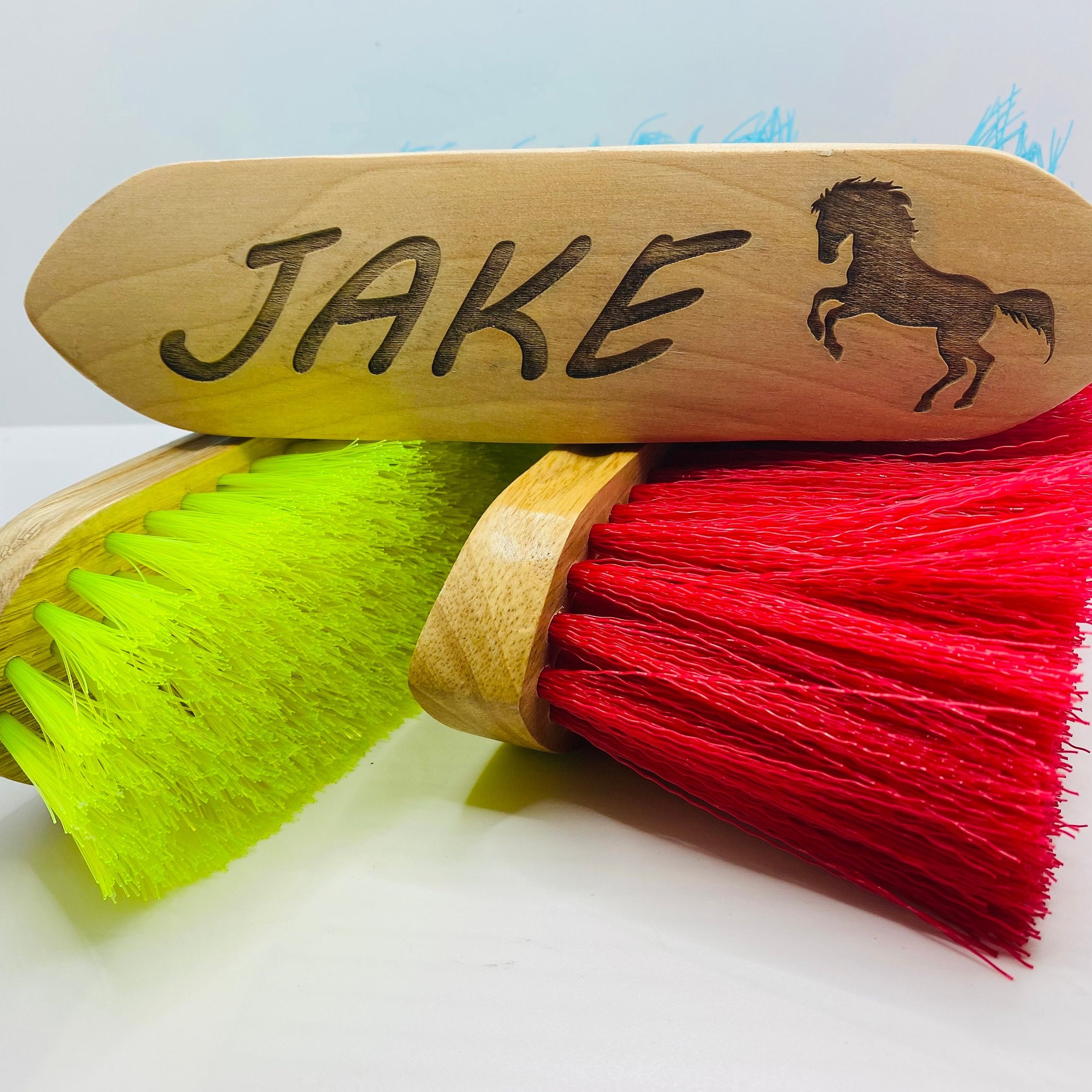 Custom Horse Brush, Personalized Horse Brush, Horse Tack, Horse Grooming Brushes, Horse Grooming