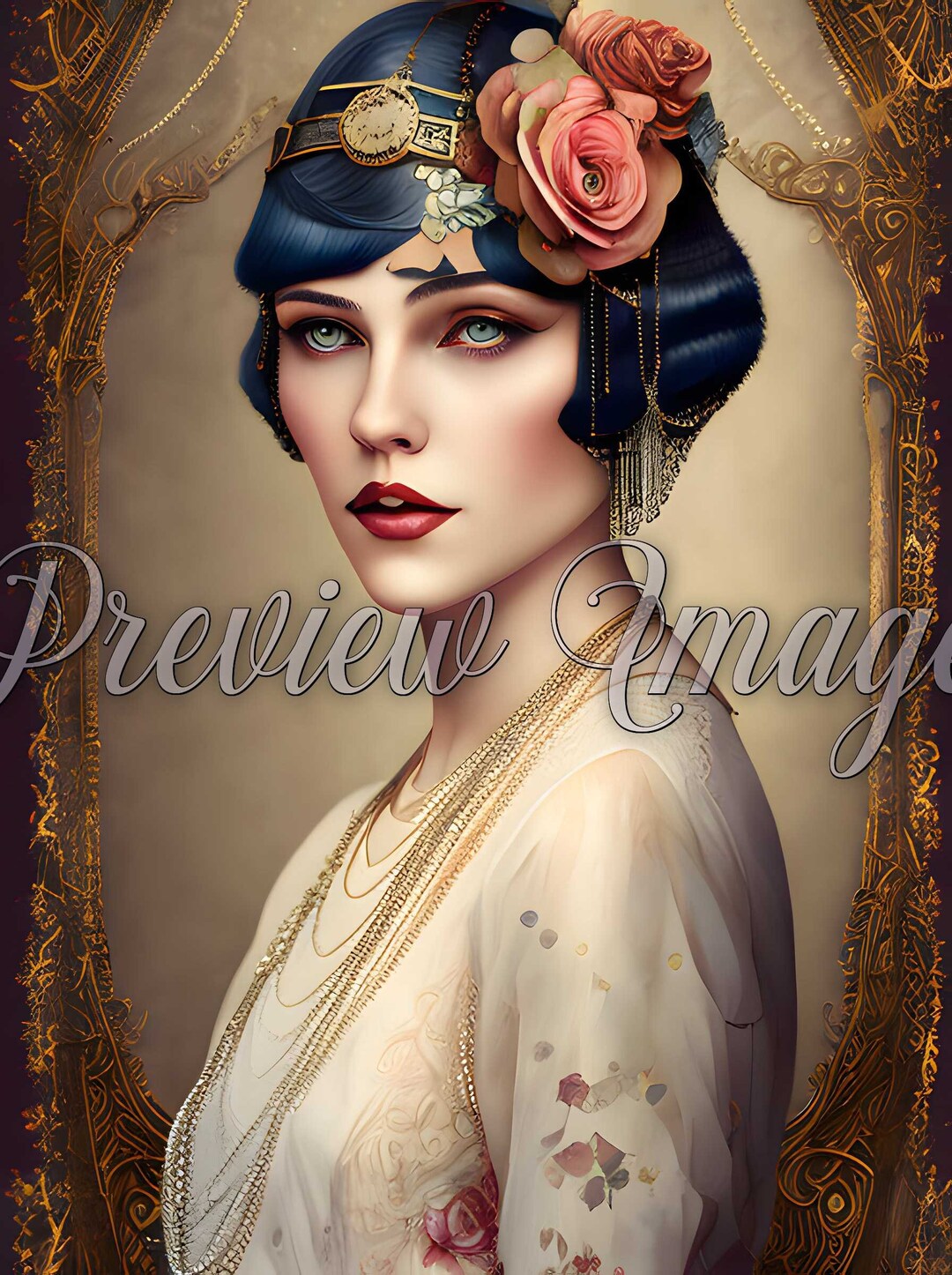 Steampunk Roses Vintage Vibes Digital Download - Etsy