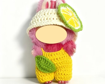 Puppen Limonade Overall Outfit Häkelanleitung|Digital Download