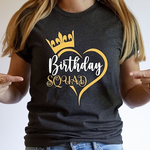 Birthday Squad Shirts, Birthday Crew Shirt, Women Birthday Squad Shirts, Birthday Queen Shirt, It&#39;s My Birthday Shirt, Quenns of Heart Shirt