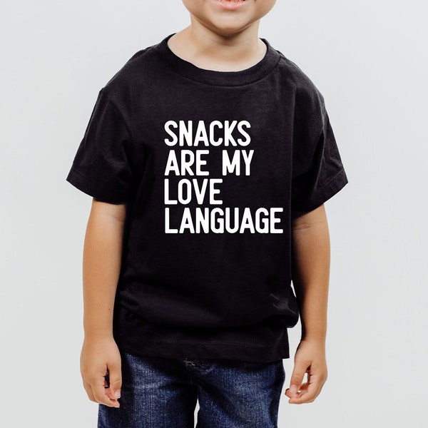 Snacks Are My Love Language Shirt, Funny Valentines Tee, Toddler Boy Shirt, Funny Vday T-shirt, Western Valentines Shirt, Boy Valentine Gift