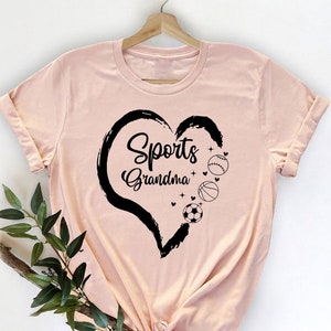 Sports Grandma Shirt, Basketball Grandma Shirt, Baseball Shirt for Grandma, Sports Funny Gift, Basketball Football Baseball Grandma Shirt