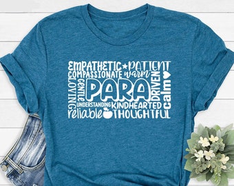 Paraprofessional TShirt, Teacher Aide Tee, Gift for Para, Funny Paraprofessional Tee, Para Tee, Para Educator Shirt, Shirt Gift For Birthday