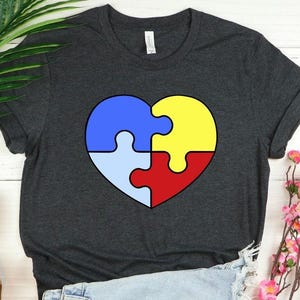Autism Awareness and Support Heart T-Shirt, SPED Teacher Gift, Special Education Teacher Inclusion Matters Tee, Cute Neurodiversity Shirt