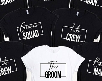 Wedding Party Shirts, Groom Crew Shirt, Groom Tees For Bachelor Party, Best Man T-Shirt, Groom Squad Shirt, Groom T-Shirt For Wedding Shower