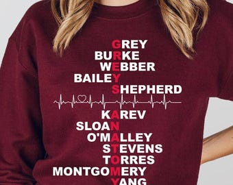 Grey's Anatomy Sweatshirt, Doctor Gift Sweatshirt, Pharmacist Sweatshirt, Gray Sloan Memorial Hospital Sweatshirt, Nurse Gift, Motivational